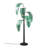 Modern Floor Lamp with Metal Body, Black & Green, 28.0 x 28.0 x 61.8 inches | Ø11.8 inches Base Plate | 250 cm Cable Length, On/Off Switch | 5 x E14 Max 40W Socket (Bulb Not Included) | Stylish & Functional Lighting for Home Decor-837514949-837514945