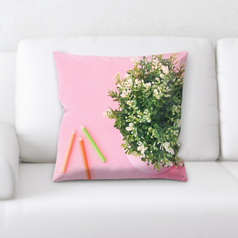 Microsuede Reversible Throw Pillow