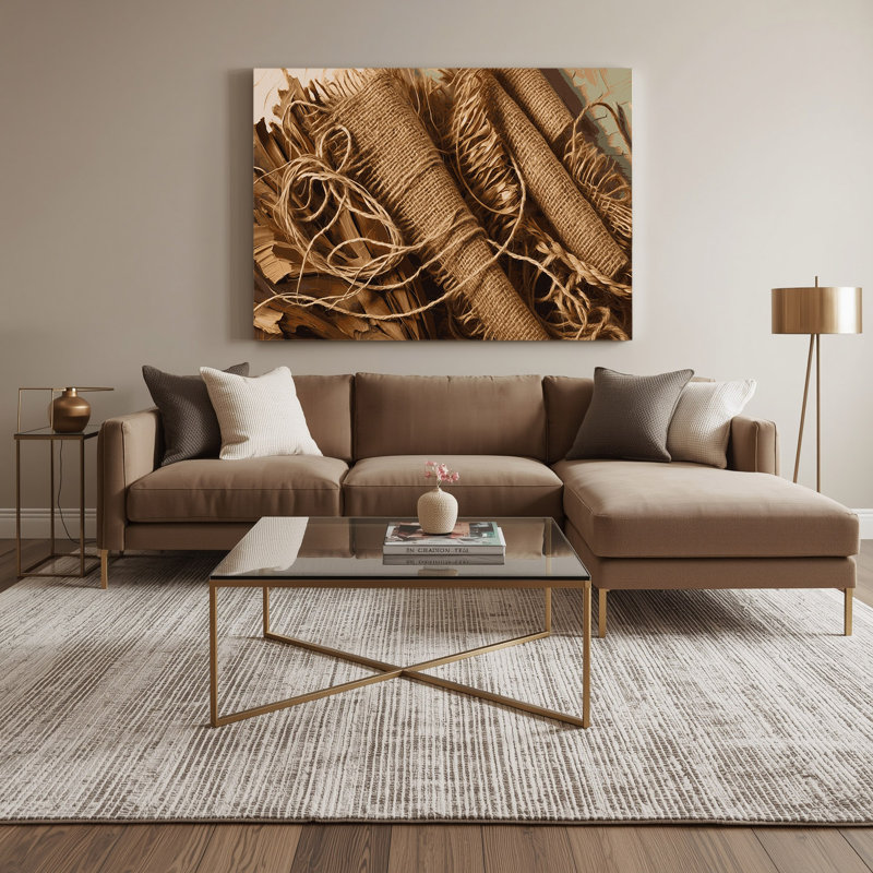Art mural sur toile brun, "Thanksgiving", H 11 po x l 14 po