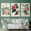«Pink Floral Mix I», ensemble de 3 reproductions sur toile-97710167-97710168