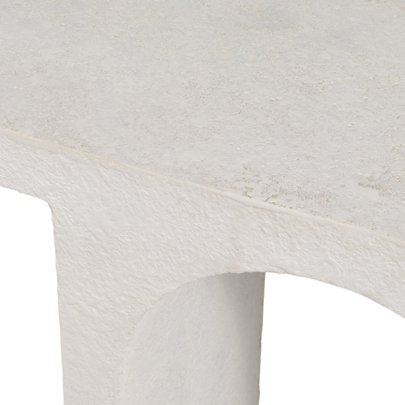 Canning 55" Wood Console Table with Cement Texture