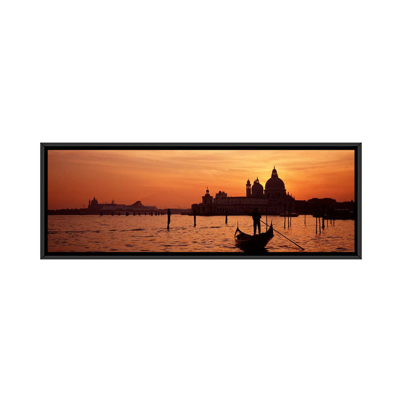 Santa Maria Della Salute With A Gondoleer And His Boat On The Grand Canal In The Foreground, Venice, Italy - Thumbnail 2