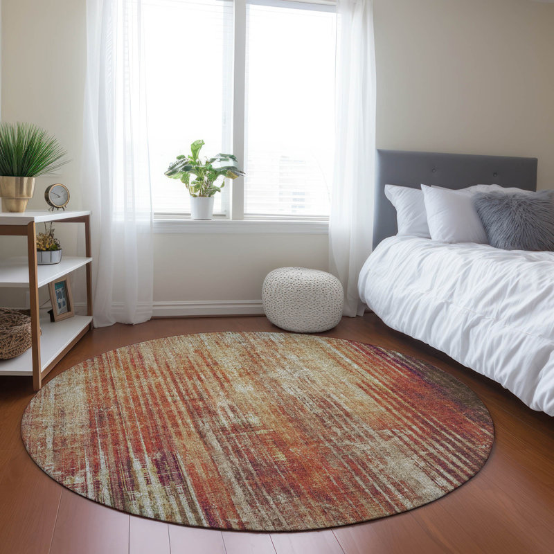 Tapis intérieur / extérieur Fayme, Rond 8 pi