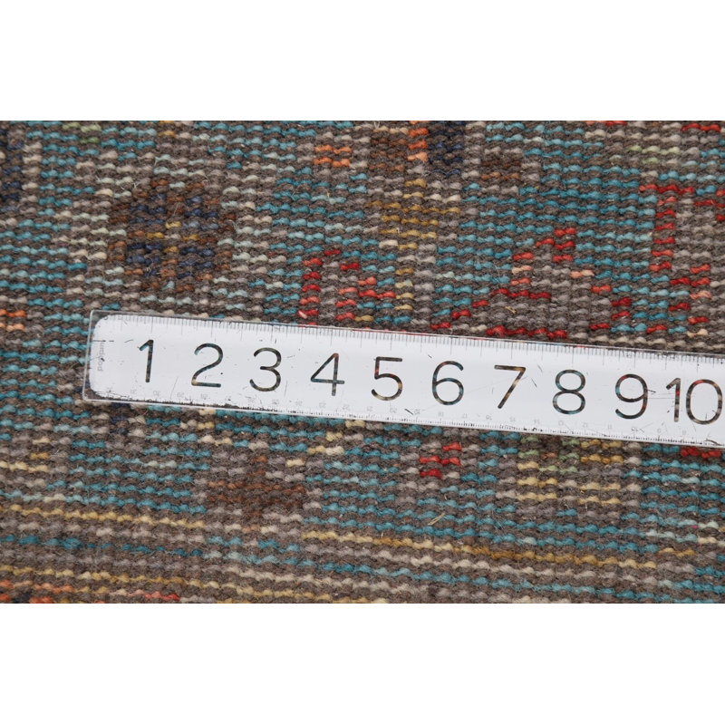 Tapis traditionnel traditionnel gris Oushak 9 x 12