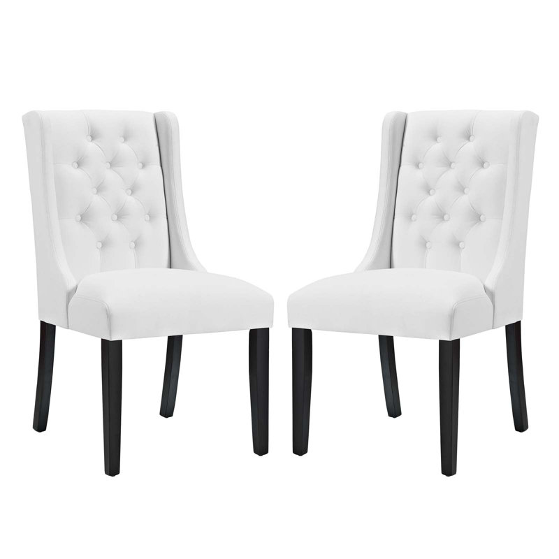 Baronet Vinyl Dining Chair by Modway, White, 2