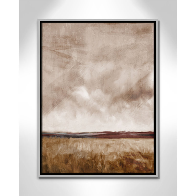 «Autumn Sky Print» par Kimberly Allen, Flottant argenté, L 19,5 po x H 25,5 po