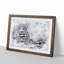 Leopard Resting in Abstract - Picture Frame Painting Print-55582714-55582709