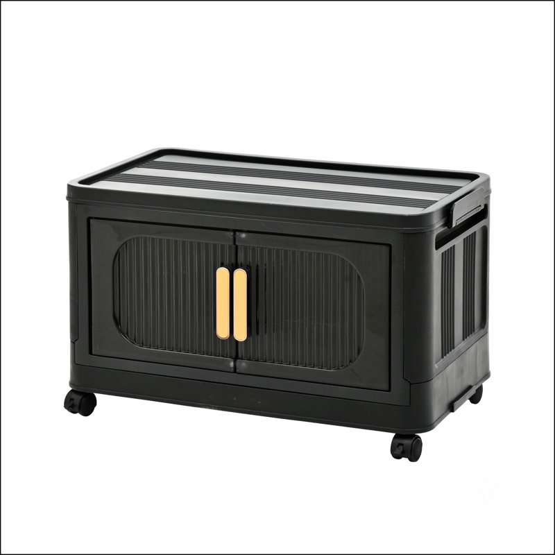 20" Side Wide Folding Storage Cabinet, 50" H x 19.69" W x 11.81" D, 5