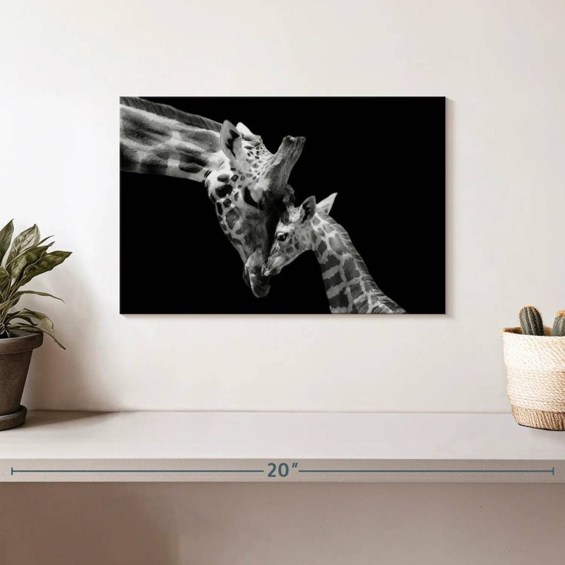 Brampt Doting Mother Giraffe, 8" H x 12" W