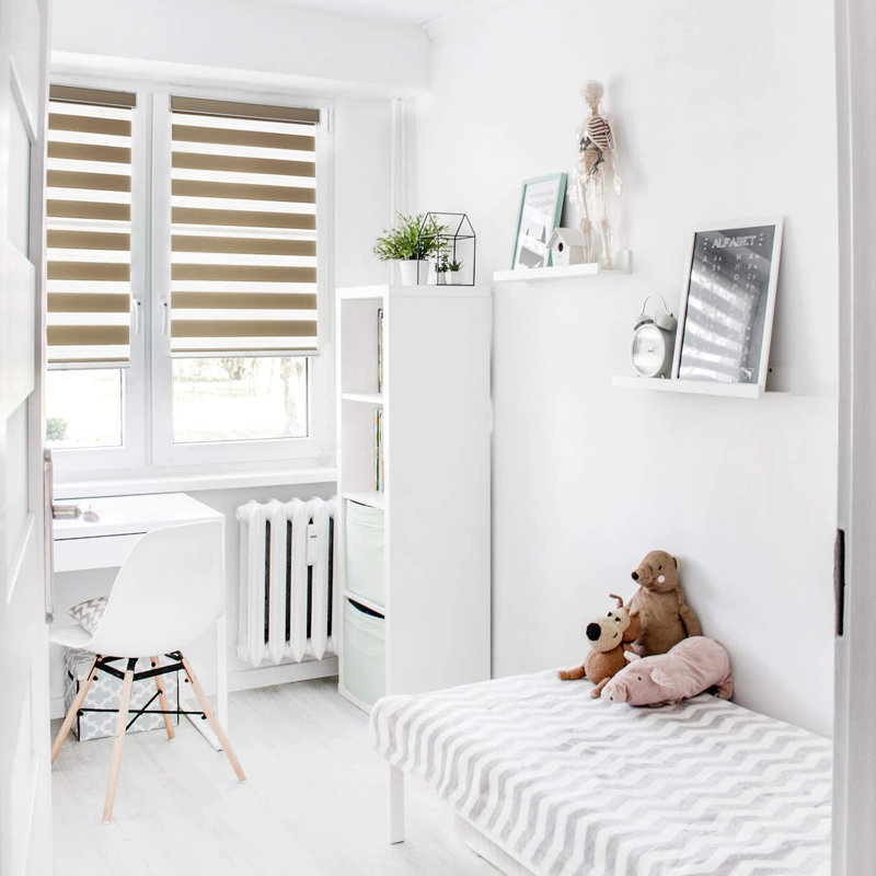 Store à enroulement semi-transparent gris argenté, L 29 po x L 72 po