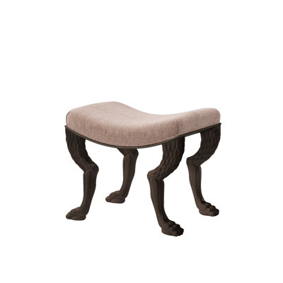 Nob Upholstered Accent Stool
