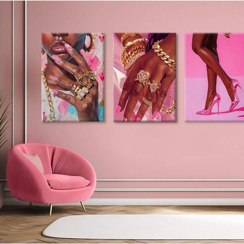 3 Piece Wrapped Canvas Print, 40 cm H x 30 cm W