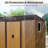 Canto Modern Galvanized Steel Weather-Resistant Tool Shed