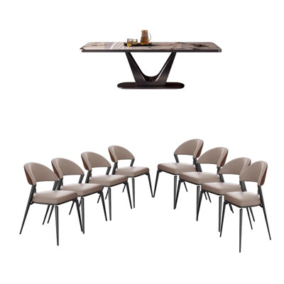 8 - Person Pedestal Dining Set