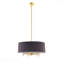 Lustre - configuration 5 lumières, abat-jour tambour-541980529