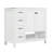 Spacious 36" Solid Wood Vanity With Ceramic Sink, Modern Design