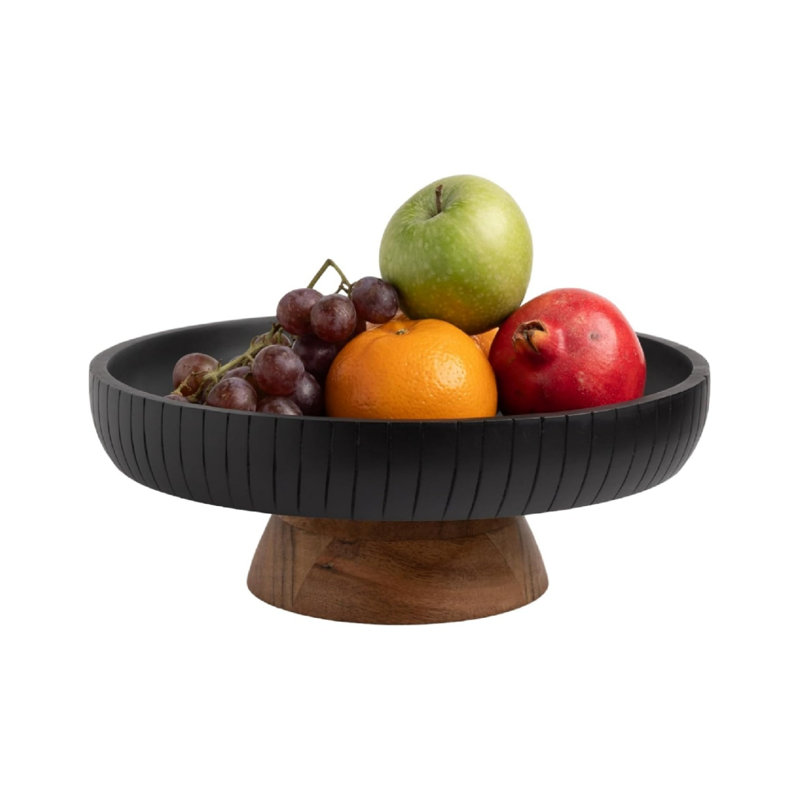 Solid Wood Decorative Bowl