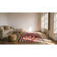Tapis tissé à plat Bold Red Tribal
