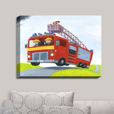 " Fire Truck " Oil Print