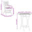 Solid Wood Patio Dining Set Table,
