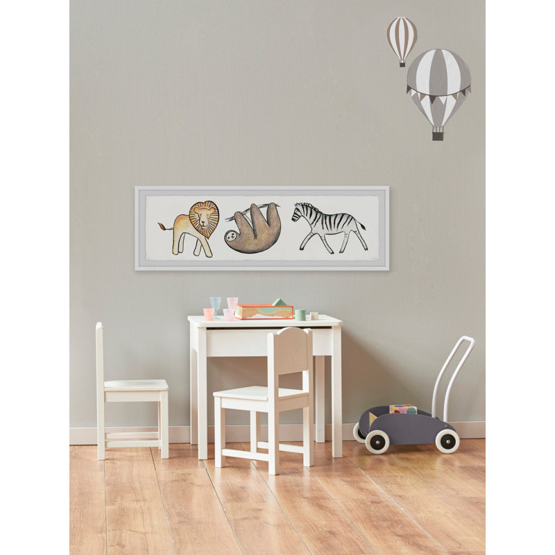 'Jungle Wanderer' Framed Print, 15" H x 45" W x 1.5" D