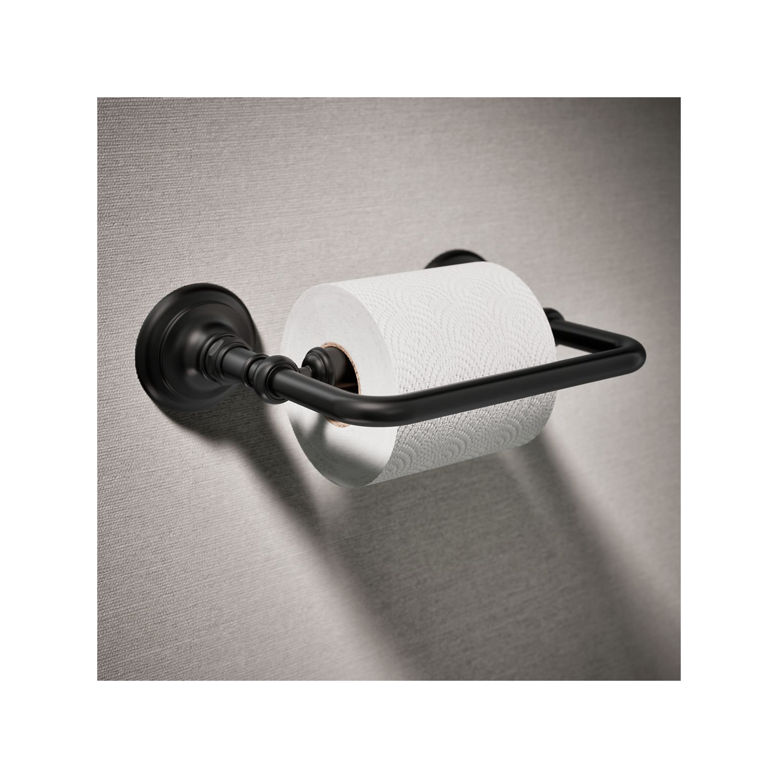 Artifacts Pivoting Toilet Tissue Holder, Matte Black