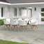 Alyisa 8 - Person Wood Patio Dining Set with Rectangular Table