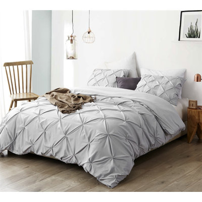 Ensemble de housse de couette Soft Pin Tuck
