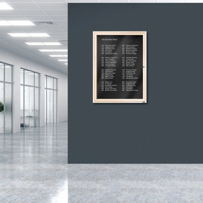 Tableau d'affichage mural fermé pour armoire d'annuaire