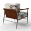 Fauteuil décoratif rembourré abstrait Essential Essential Bliss Minimalisme-1299209570