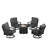 Ferrol 4 - Person Patio Conversation Set with Cushions-70143441