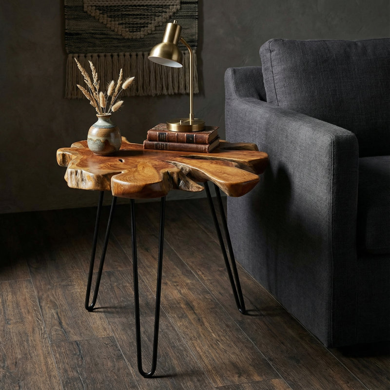 Callaghan Solid Wood Top End Table