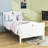 Twin Size Platform Bed with Headboard-154108642