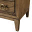 Table de chevet 3 tiroirs Latte Finish