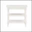 Table de chevet antique Aria avec pieds tournés, tablettes et plateau coulissant pour espaces compacts