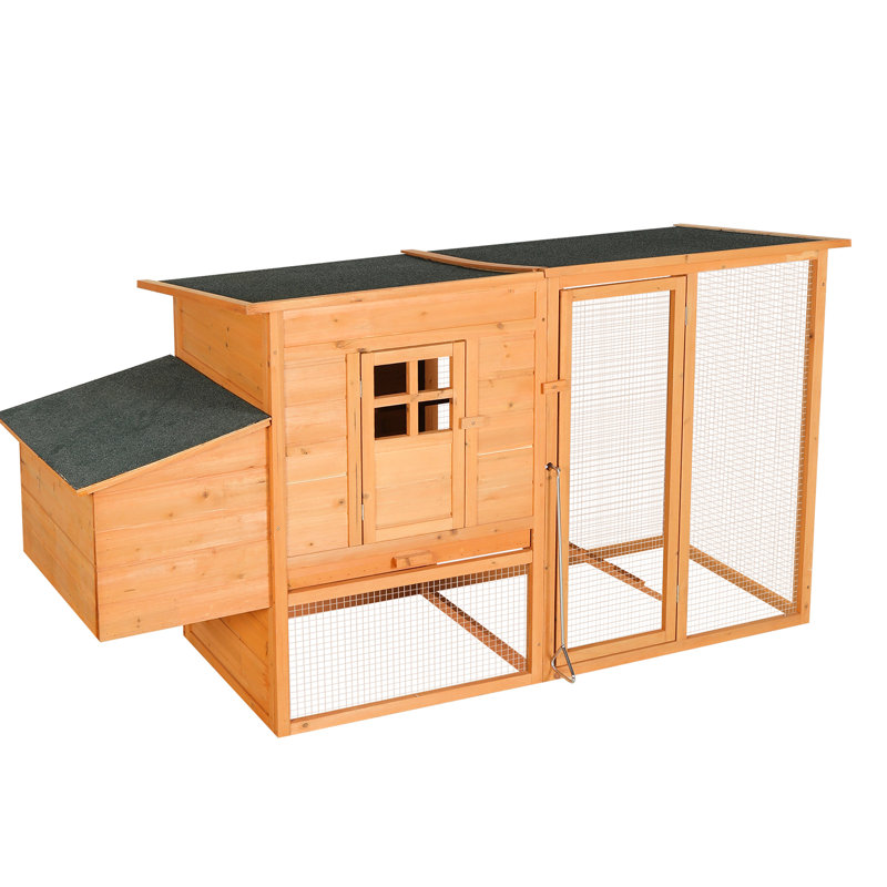 Très grand poulailler en bois pour l'intérieur et l'extérieur, avec plateau de nettoyage
