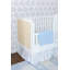 Jupe de lit de bébé brodée Sky