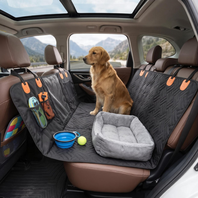 Outdoor Seat Cover, Dog Car Seat Cover For Back Seat, Pet Seat Cover For Cars Trucks