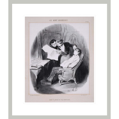 Les Bons Bourges: Quand le journal est trop intéressant par Honoré Daumier