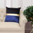 Parkland Collection Myra Transitional Blue Throw Pillow-64709986
