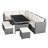 Kaniya Wicker 9 - Person Patio Conversation Set with Cushions-1350336311