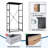 4 Drawer Dresser for Bedroom, Narrow Chest of Drawers, Wooden Top and Study Iron Frame 18"x37.5"-(WxH)