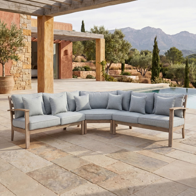 Canapé modulaire Rosabecca, Gris clair