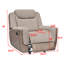 Ensemble de salon inclinable manuel 3 pièces avec port USB et porte-gobelets et console-910241822