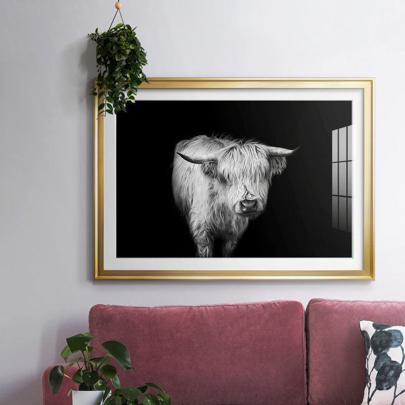 «It's a Mooood II», impression encadrée avec biseau mat et verre, Or, H 30 po x l 44 po x P 1,5 po