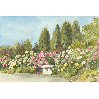 Aquarelle Garden III by Dianne Miller - No Frame Painting on Canvas