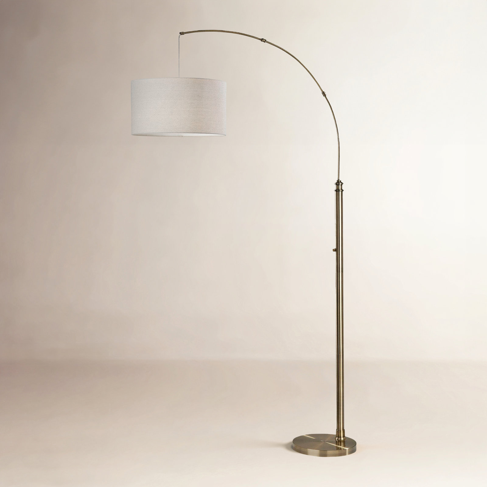 Finley 75.5'' Floor Lamp, Antique Brass