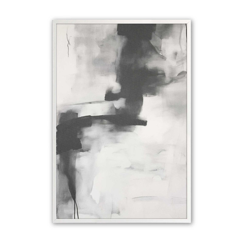 Monochrome Whisper I Print, Opaque White Framed, 11" H x 9" W
