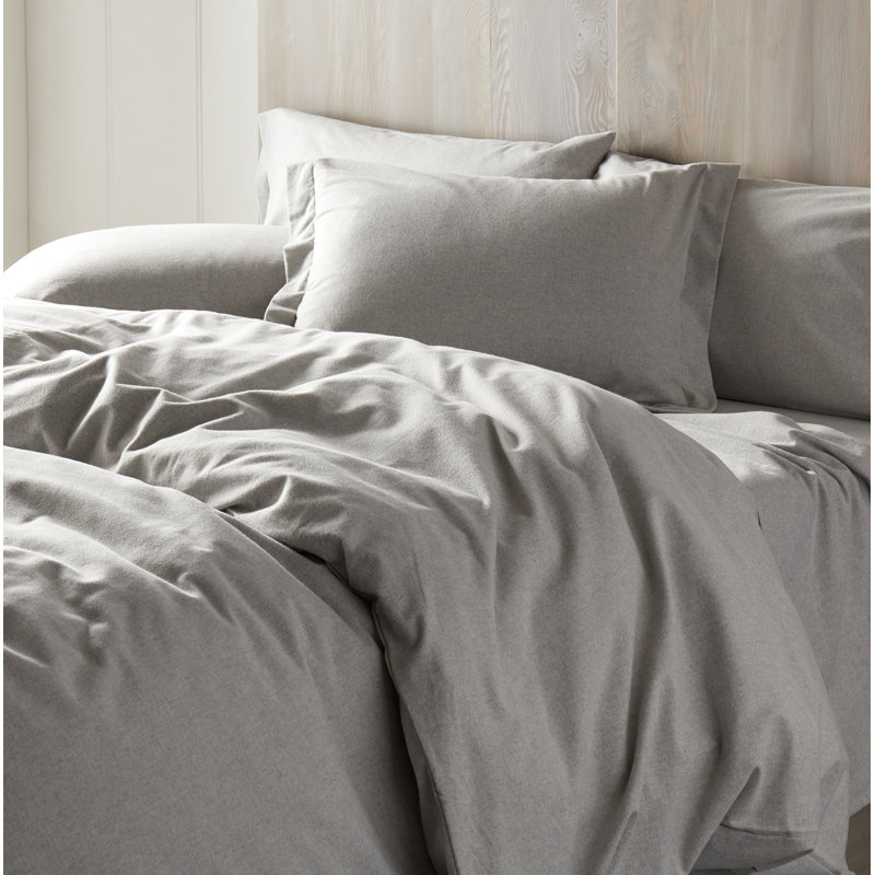 Cloud Duvet Cover, King Duvet Cover, Pale Gray Heather