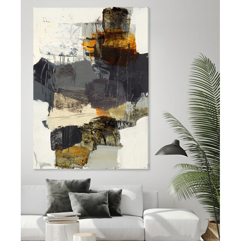 «Monochrome Manta IV» par Brent Foreman, reproduction d'art sur toile tendue
